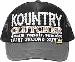 KAPITAL KOUNTRY PEARL CLUTCHER グレー 黒 KAPITAL Kountry Pearl Clutcher Printed Canvas and Mesh